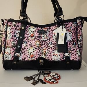 Ed Hardy Crossbody/Tote w/Free Bag Charms